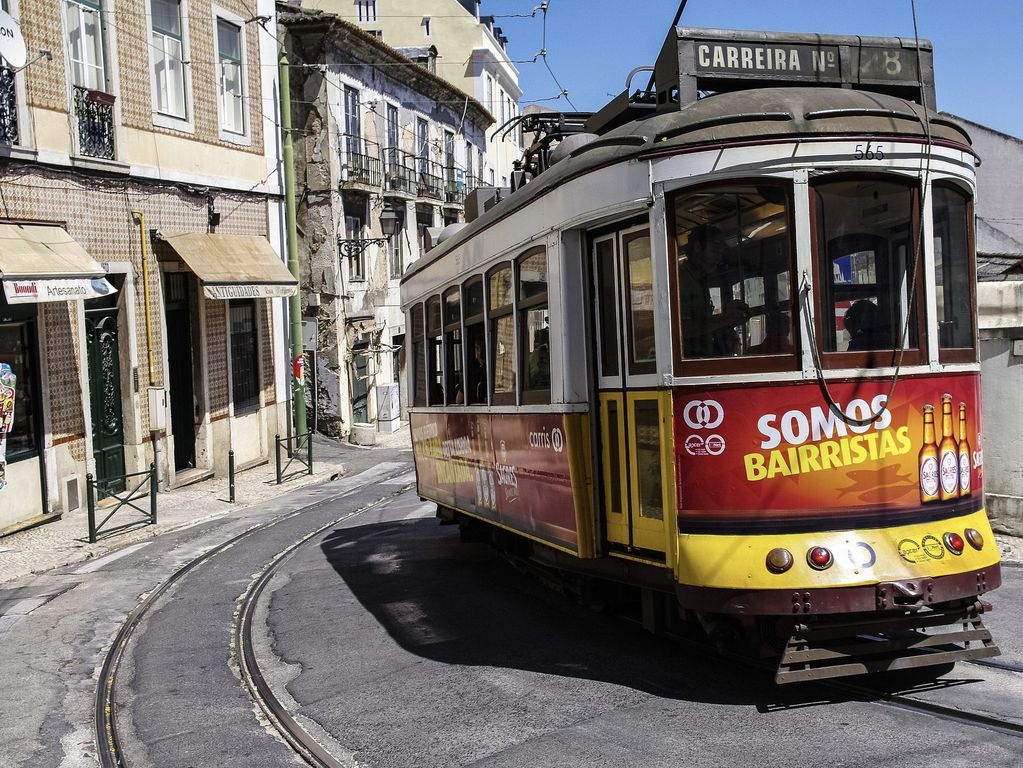 Trammetjes van Lissabon Portugal